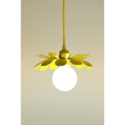 Bohemia-Design - Żyrandol na lince 1xE27/60W/230V żółty