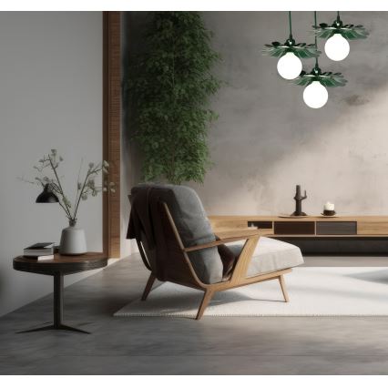 Bohemia-Design - Żyrandol na linkę 1xE27/60W/230V zielony
