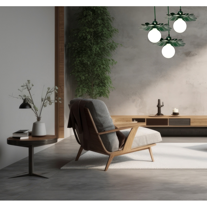 Bohemia-Design - Żyrandol na linkę 1xE27/60W/230V zielony