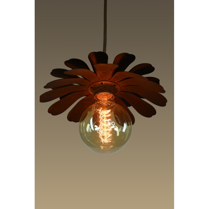 Bohemia-Design - Żyrandol na przewodzie 1xE27/60W/230V brązowy