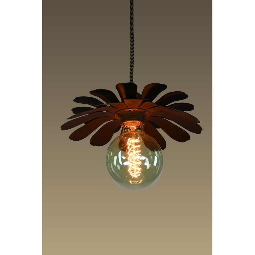 Bohemia-Design - Żyrandol na przewodzie 1xE27/60W/230V brązowy