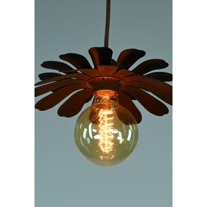 Bohemia-Design - Żyrandol na przewodzie 1xE27/60W/230V brązowy