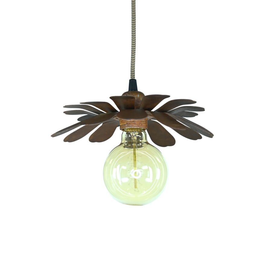 Bohemia-Design - Żyrandol na przewodzie 1xE27/60W/230V brązowy