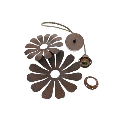 Bohemia-Design - Żyrandol na przewodzie 1xE27/60W/230V brązowy
