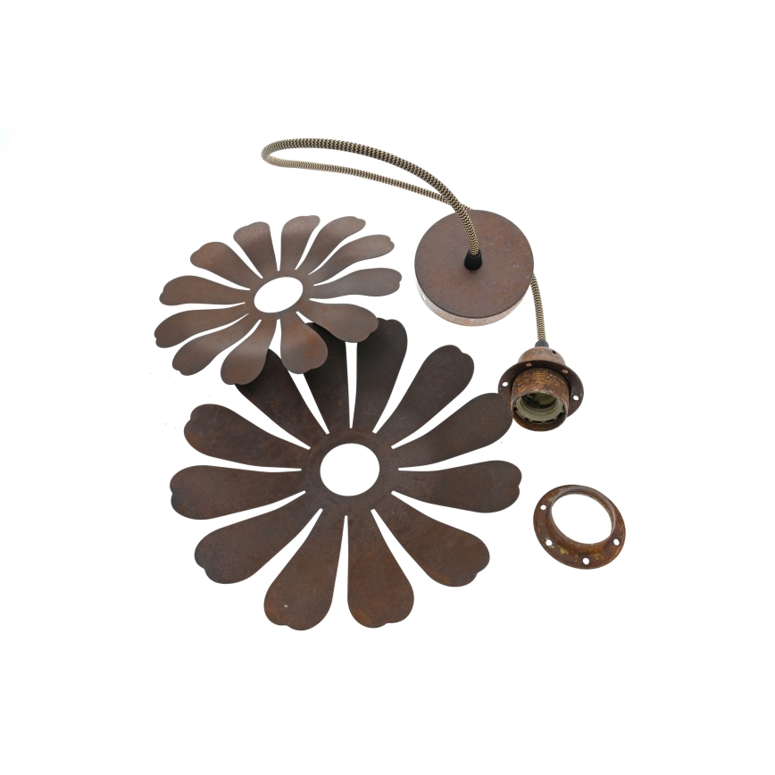 Bohemia-Design - Żyrandol na przewodzie 1xE27/60W/230V brązowy