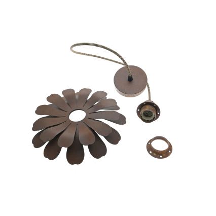 Bohemia-Design - Żyrandol na przewodzie 1xE27/60W/230V brązowy