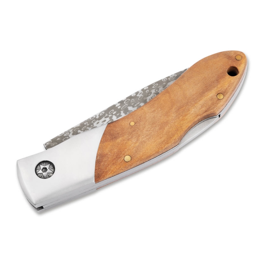Böker - Damasceński nóż kieszonkowy Magnum Caveman 19,4 cm