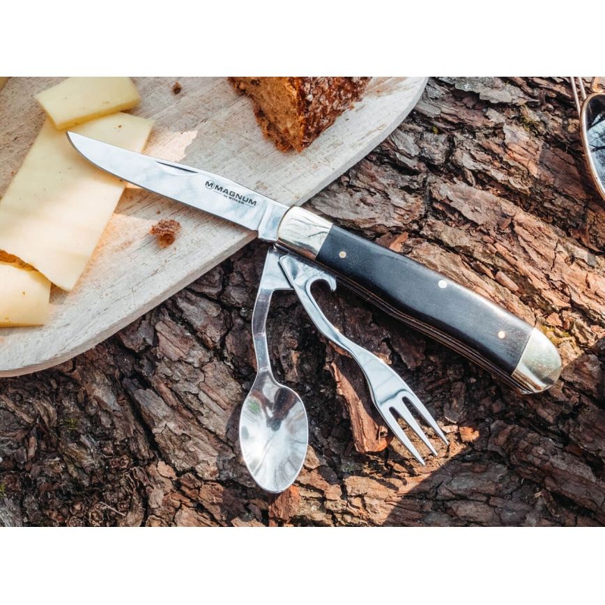 Böker - Nóż kieszonkowy ze sztućcami Magnum Bon Appetite 18,7 cm pakka