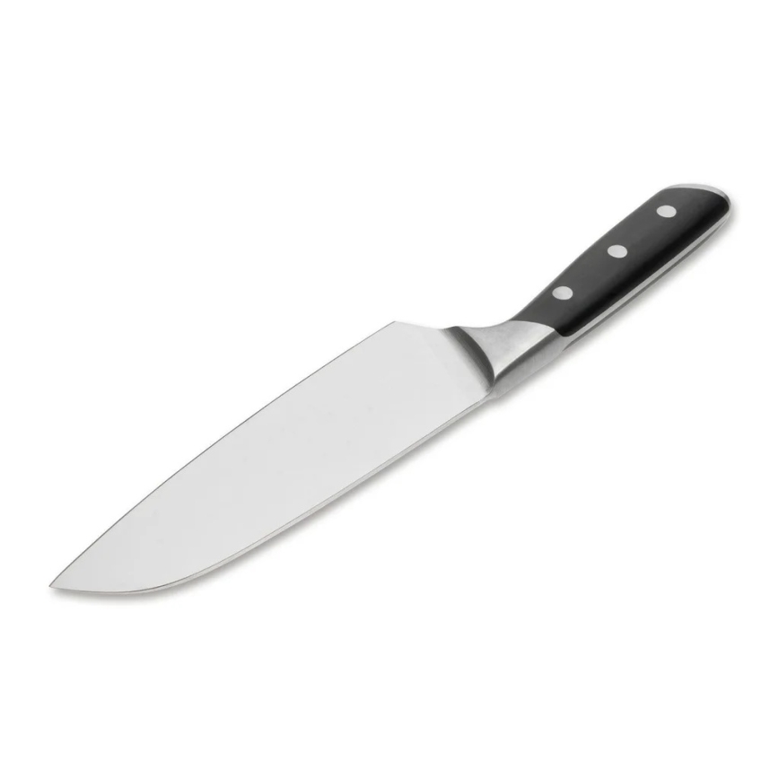 Böker - Nóż kuchenny santoku FORGE 16 cm czarny