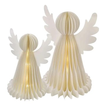 Bożonarodzeniowa dekoracja LED 20xLED/6xAA anioły