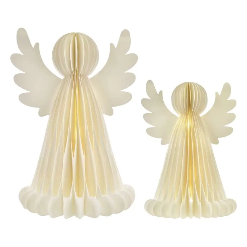 Bożonarodzeniowa dekoracja LED 20xLED/6xAA anioły