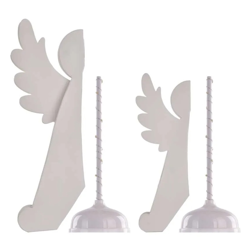 Bożonarodzeniowa dekoracja LED 20xLED/6xAA anioły