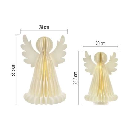 Bożonarodzeniowa dekoracja LED 20xLED/6xAA anioły