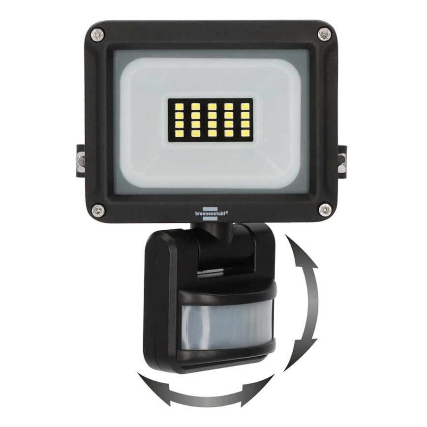 Brennenstuhl - Reflektor zewnętrzny LED z czujnikiem LED/10W/230V 6500K IP65