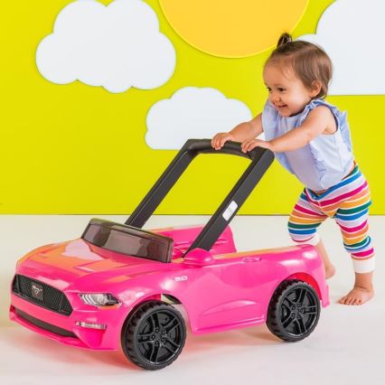 Bright Starts - chodzik dziecięcy 3 w 1 FORD MUSTANG różowy