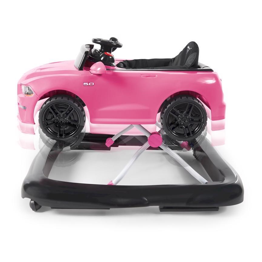 Bright Starts - chodzik dziecięcy 3 w 1 FORD MUSTANG różowy