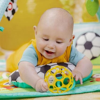 Bright Starts - Mata do zabawy dla dzieci OBALL GRIP & KICK 3xAA