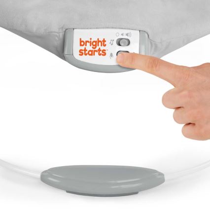 Bright Starts - Leżaczek wibracyjny dla dziecka z muzyką MICKEY MOUSE 3xLR14