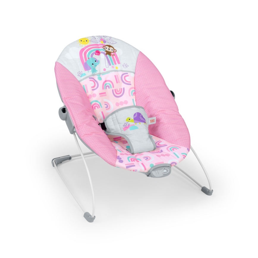 Bright Starts - Wibrujący bujaczek dla dziecka PINK PARADISE 1xLR14