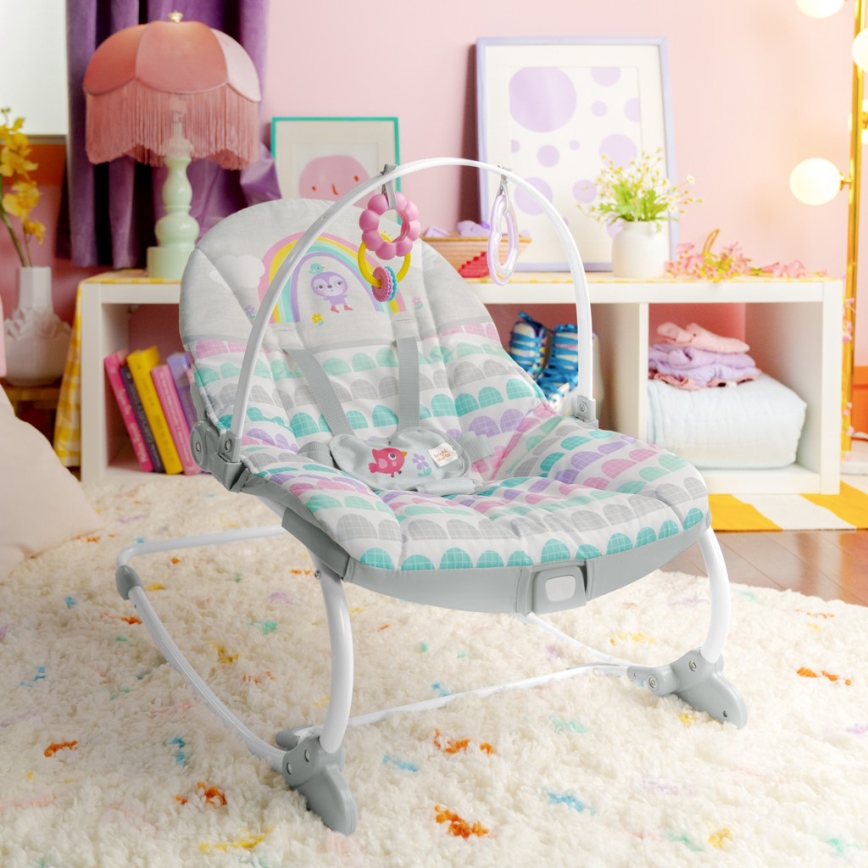 Bright Starts - Wibrujący bujaczek dla dziecka ROSY RAINBOW 1xLR14