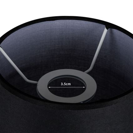 Brilagi - Abażur do lampy stołowej TABLON E27, śr. 14 cm, czarny