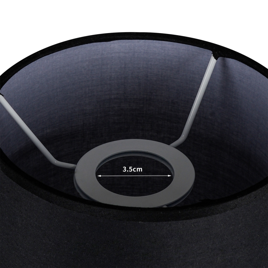 Brilagi - Abażur do lampy stołowej TABLON E27, śr. 14 cm, czarny