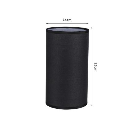 Brilagi - Abażur do lampy stołowej TABLON E27, śr. 14 cm, czarny