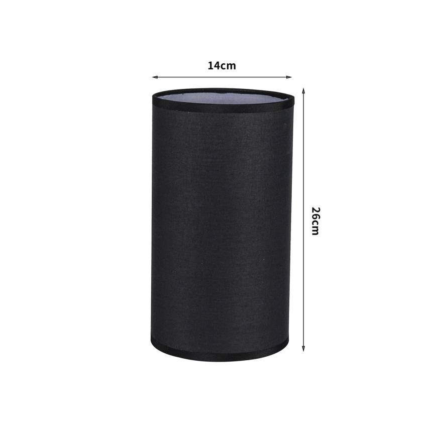 Brilagi - Abażur do lampy stołowej TABLON E27, śr. 14 cm, czarny