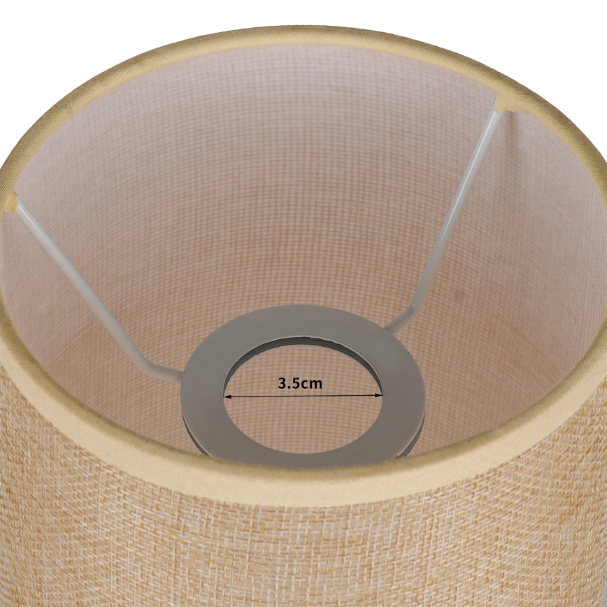 Brilagi - Abażur do lampy stołowej TABLON E27 Ø 14 cm beżowy