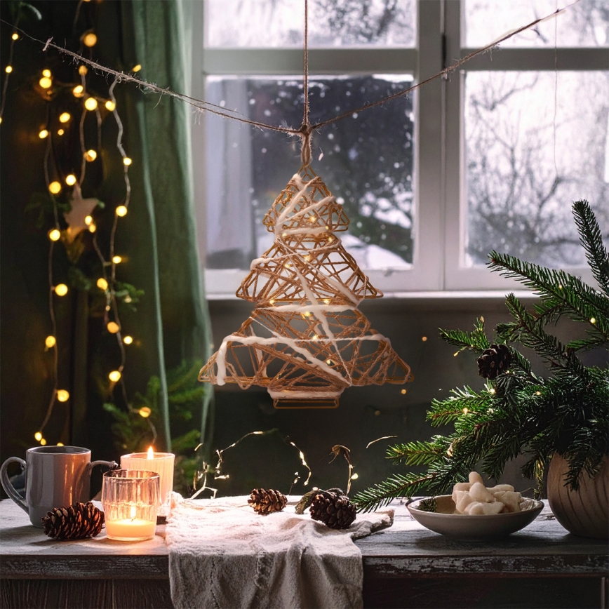 Brilagi - Dekoracja świąteczna LED/2xAA 34x31 cm choinka