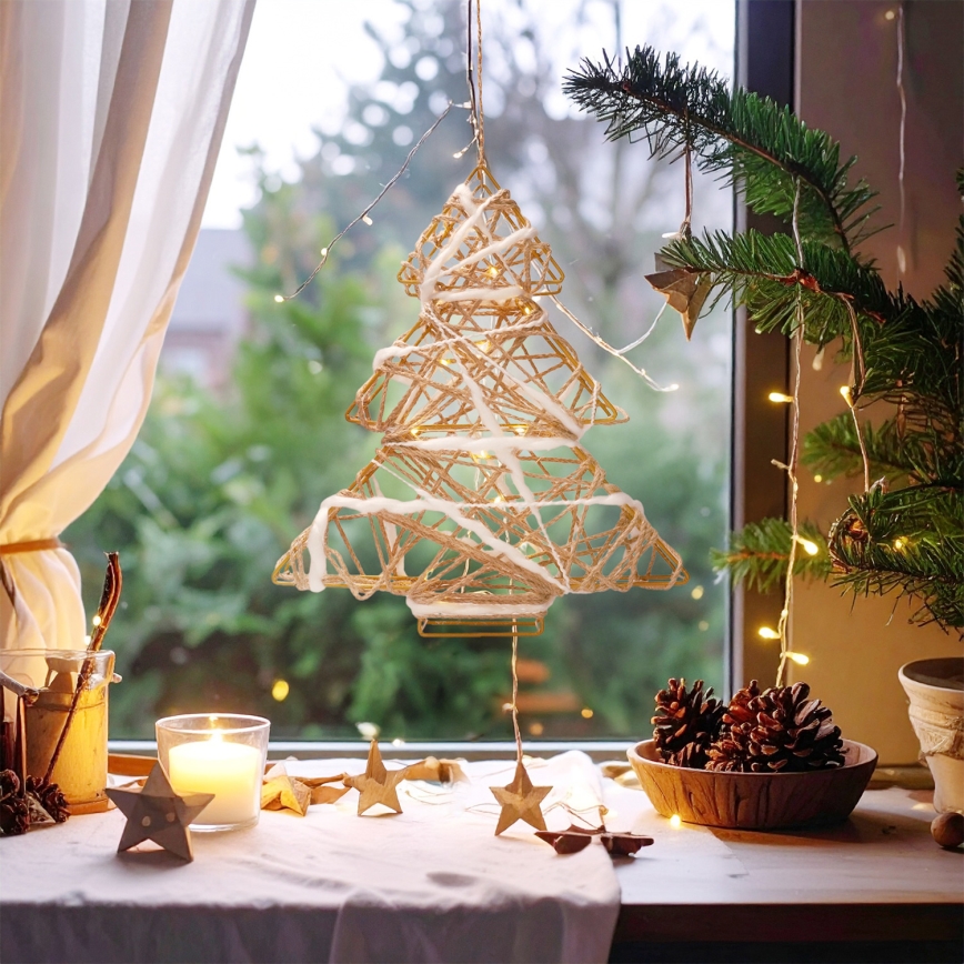 Brilagi - Dekoracja świąteczna LED/2xAA 34x31 cm choinka