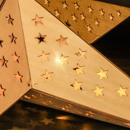 Brilagi - Dekoracja świąteczna LED/2xAA 59x55 cm gwiazda