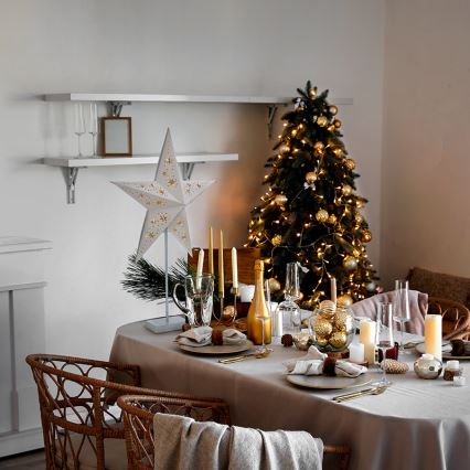 Brilagi - Dekoracja świąteczna LED, zasilanie 3x AA, 66x45 cm, gwiazda