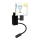 Brilagi - Dziecięca elastyczna lampa ścienna LED BOBO 1xE27/25W/230V + LED/3W czarna/biała/ze wzorem zwierzątek
