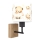 Brilagi - Dziecięca lampa ścienna BOBO WOOD 1xE27/25W/230V dąb/czarny/biały/misie