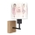 Brilagi - Dziecięca lampa ścienna BOBO WOOD 1xE27/25W/230V dąb/czarny/biały/różowy/baletki