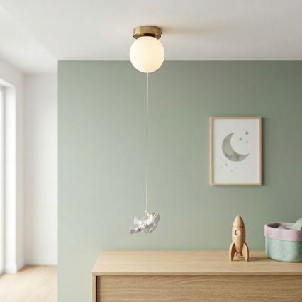 Brilagi - Dziecięca lampa sufitowa ASTRO 1xE14/15W/230V biała