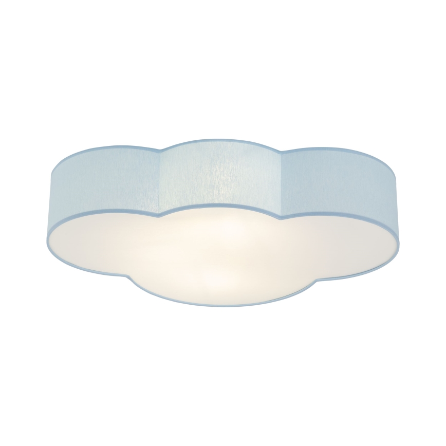Brilagi - Dziecięca lampa sufitowa NIMBUS 4xE27/15W/230V 46x63 cm niebieska