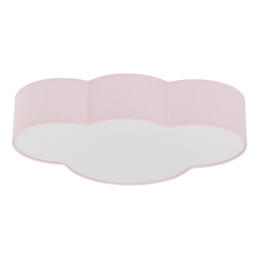 Brilagi - Dziecięca lampa sufitowa NIMBUS 4xE27/15W/230V 46x63 cm różowa