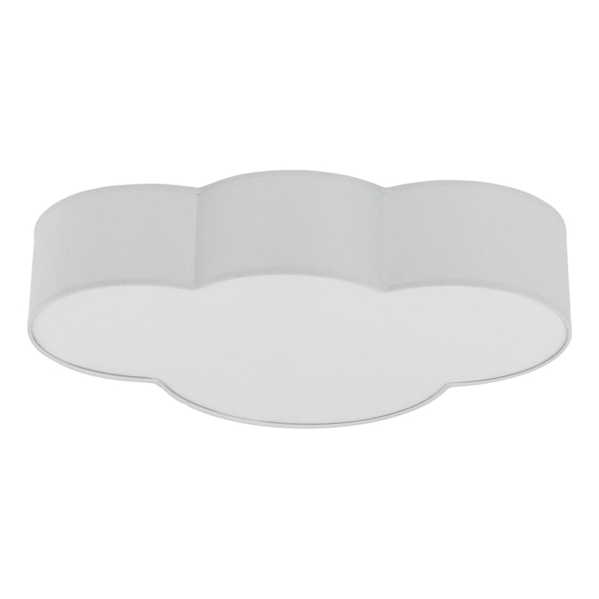 Brilagi - Dziecięca lampa sufitowa NIMBUS 4xE27/15W/230V 46x63 cm szara