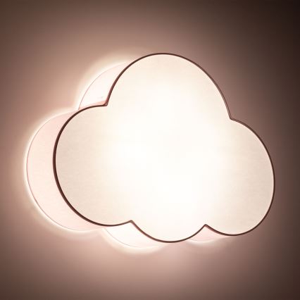 Brilagi - Dziecięca lampa sufitowa NIMBUS 4xE27/15W/230V różowa