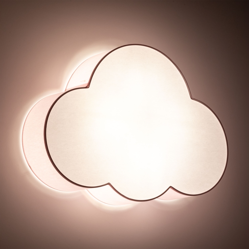 Brilagi - Dziecięca lampa sufitowa NIMBUS 4xE27/15W/230V różowa