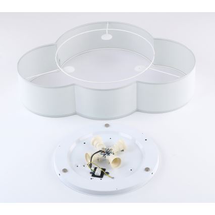 Brilagi - Dziecięca lampa sufitowa NIMBUS 4xE27/15W/230V szara