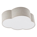 Brilagi - Dziecięca lampa sufitowa NIMBUS LINEN 2xE27/15W/230V beżowa