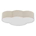 Brilagi - Dziecięca lampa sufitowa NIMBUS LINEN 4xE27/15W/230V 46x63 cm beżowa