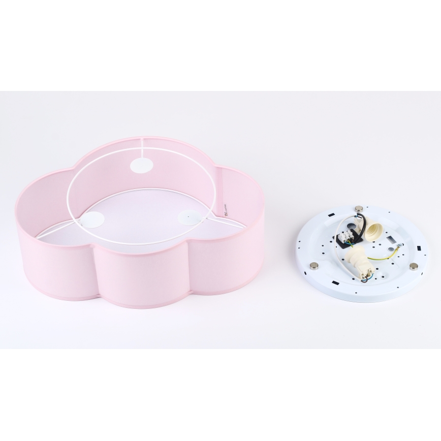 Brilagi - Dziecięca lampa sufitowa NIMBUS MINI 2xE27/15W/230V 31x43 cm różowa