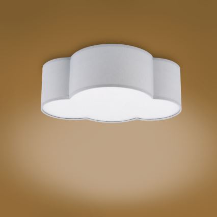 Brilagi - Dziecięca lampa sufitowa NIMBUS MINI 2xE27/15W/230V 31x43 cm szara