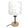 Brilagi - Dziecięca lampka biurkowa BOBO WOOD 1xE27/25W/230V dąb/czarny/biały/króliczki