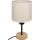 Brilagi - Dziecięca lampka stołowa BOBO WOOD 1xE27/25W/230V dąb/czarny/beżowy/kropki