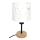 Brilagi - Dziecięca lampka stołowa BOBO WOOD 1xE27/25W/230V dąb/czarny/biały/króliczki